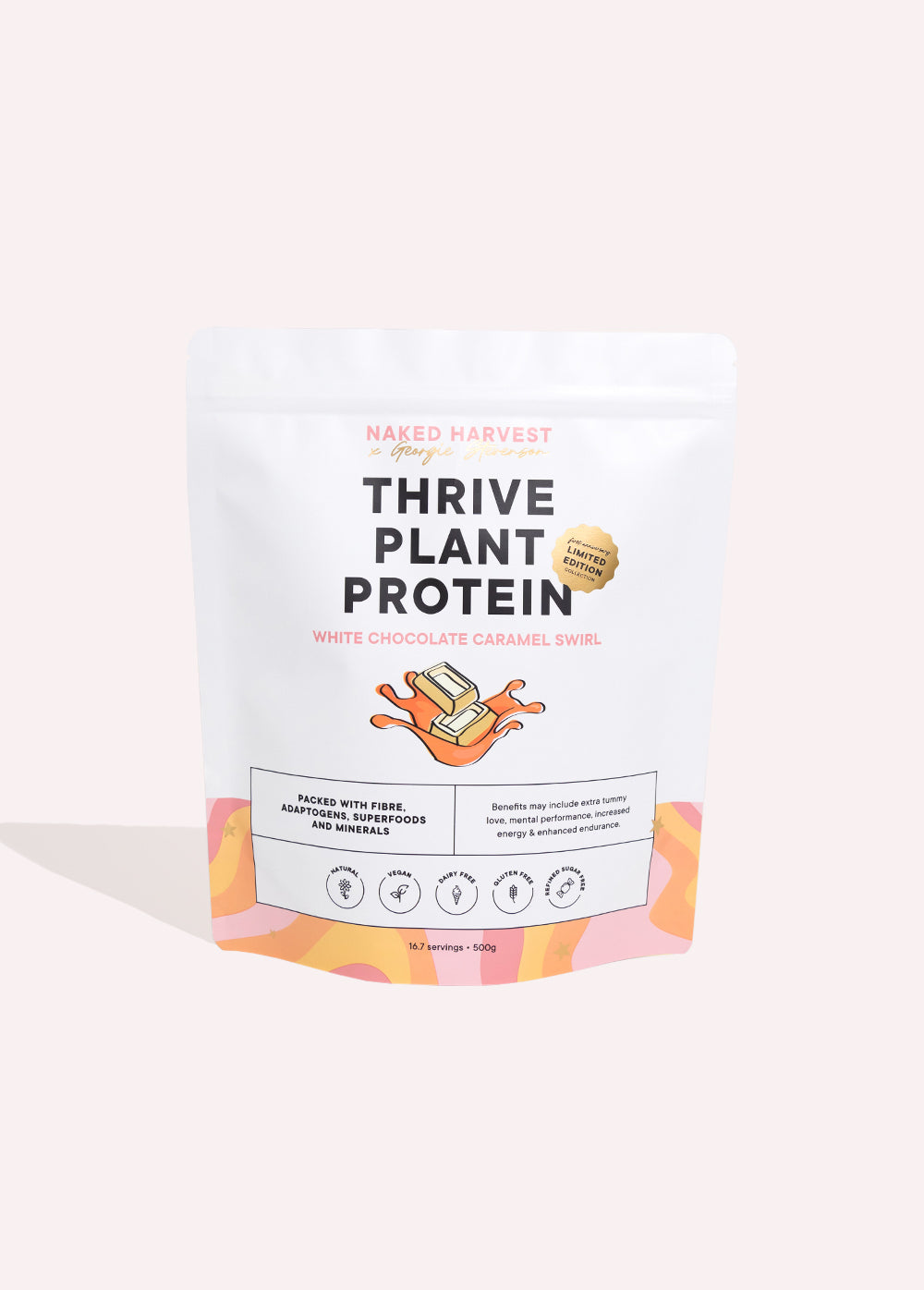 NH x GS Thrive Protein White Chocolate Caramel Swirl